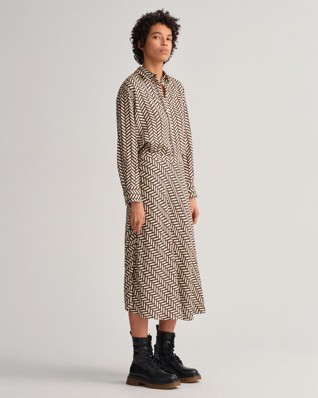 Relaxed fit Geometric skjorta