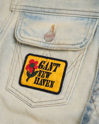 Wrangler x GANT blekt jeansjacka