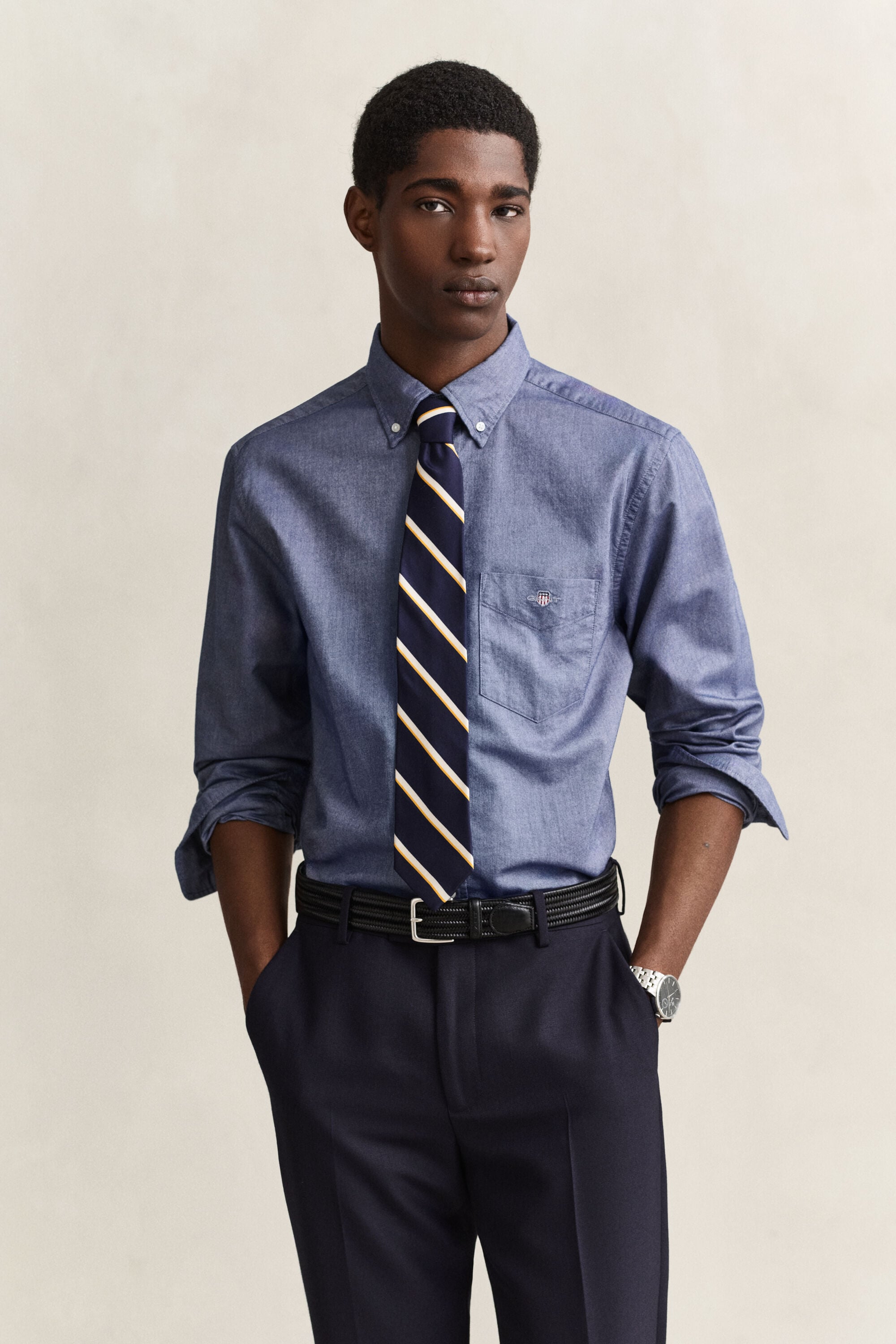 Klassisk oxfordskjorta med regular fit