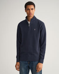 Waffle half-zip sweatshirt