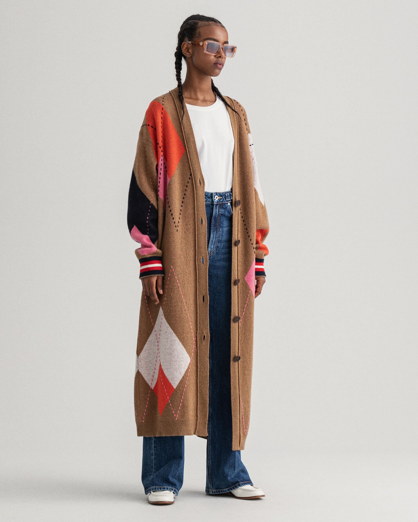 L&aring;ng golfrutig kofta