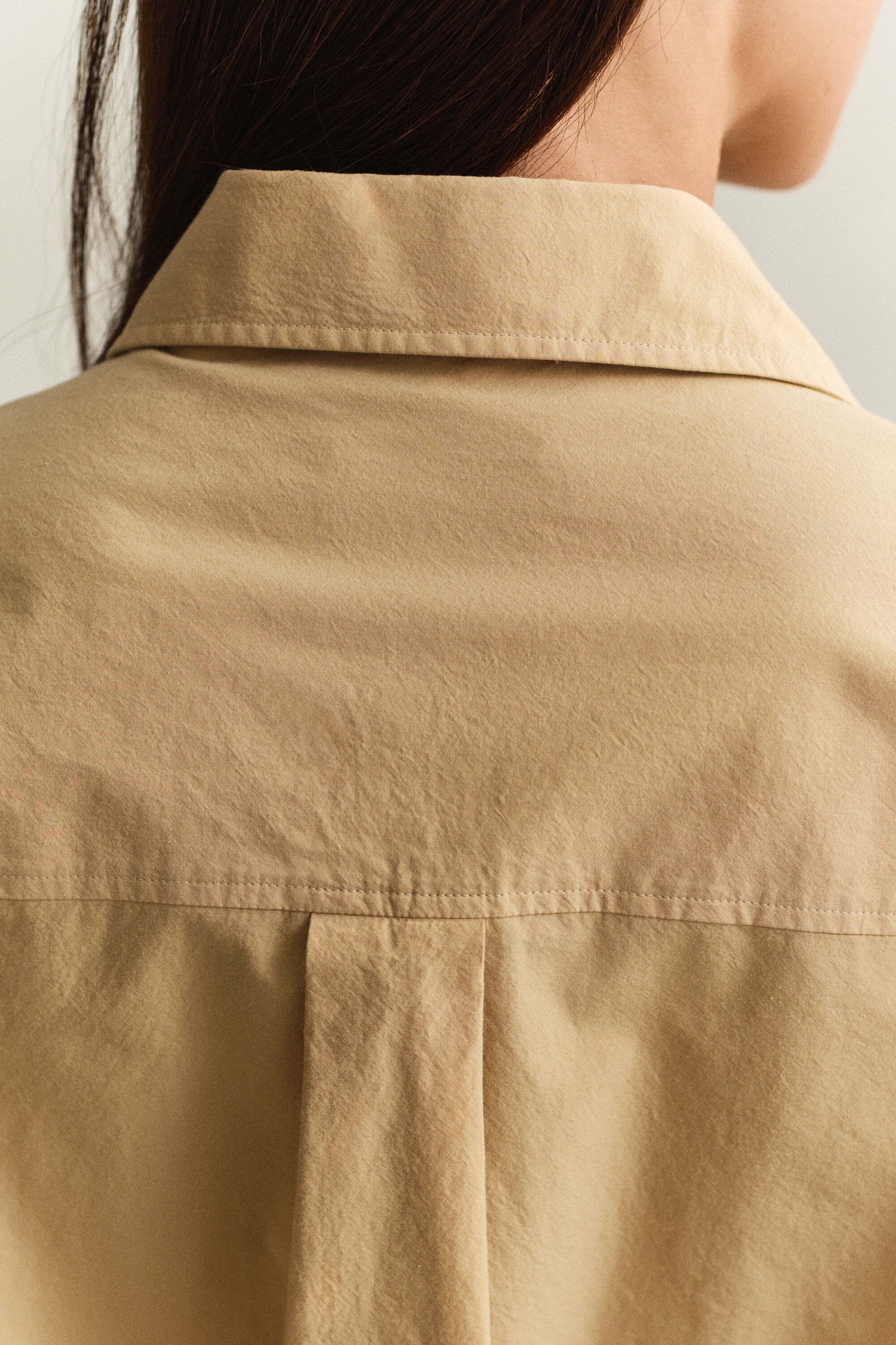 Skjortklänning i poplin med bälte