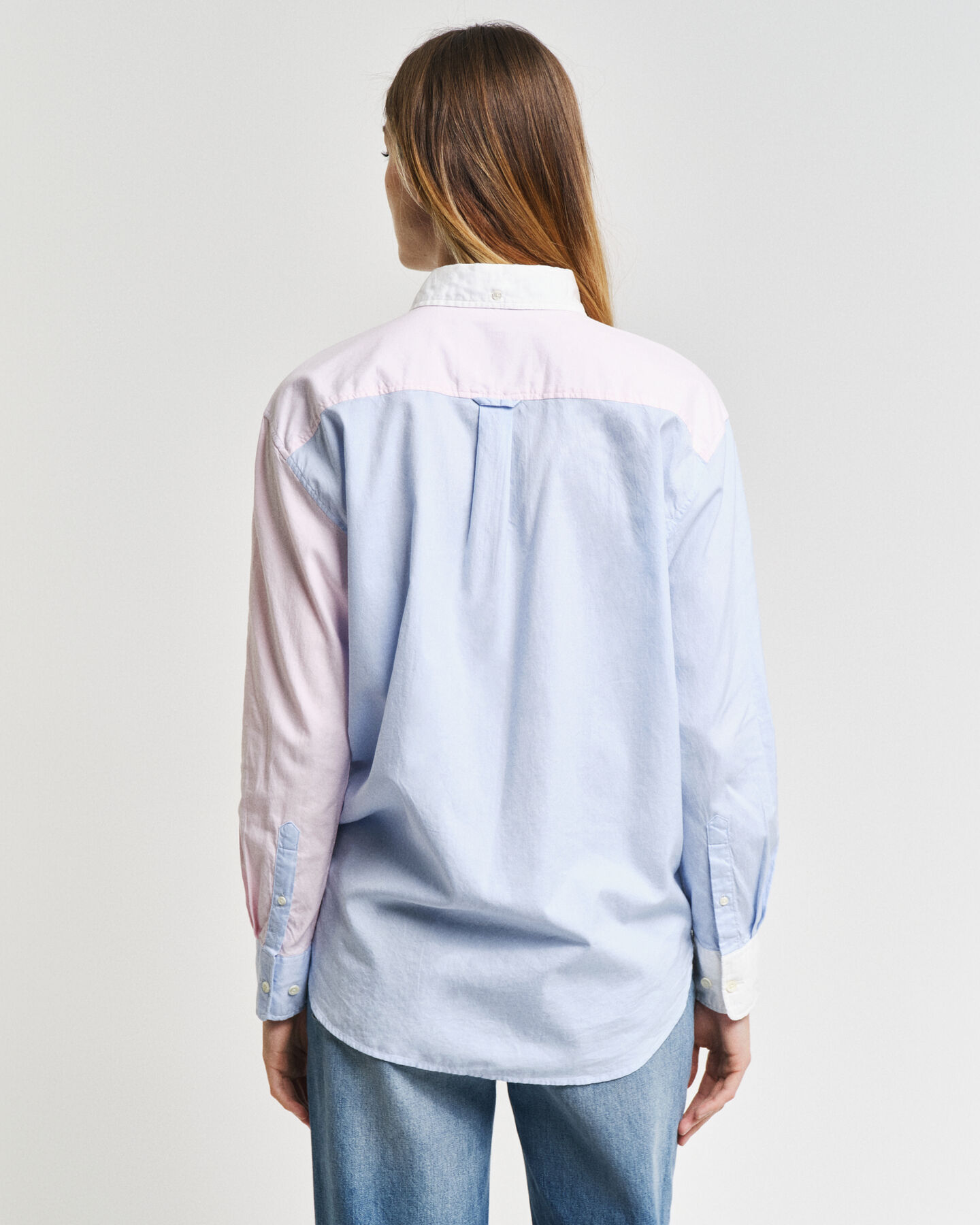 Relaxed fit lapptäcksinspirerad skjorta