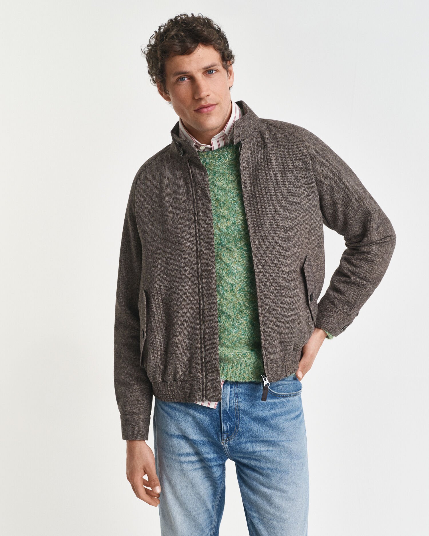 Harringtonjacka i ullblandning