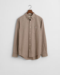 Regular fit sm&aring;rutig flanellskjorta