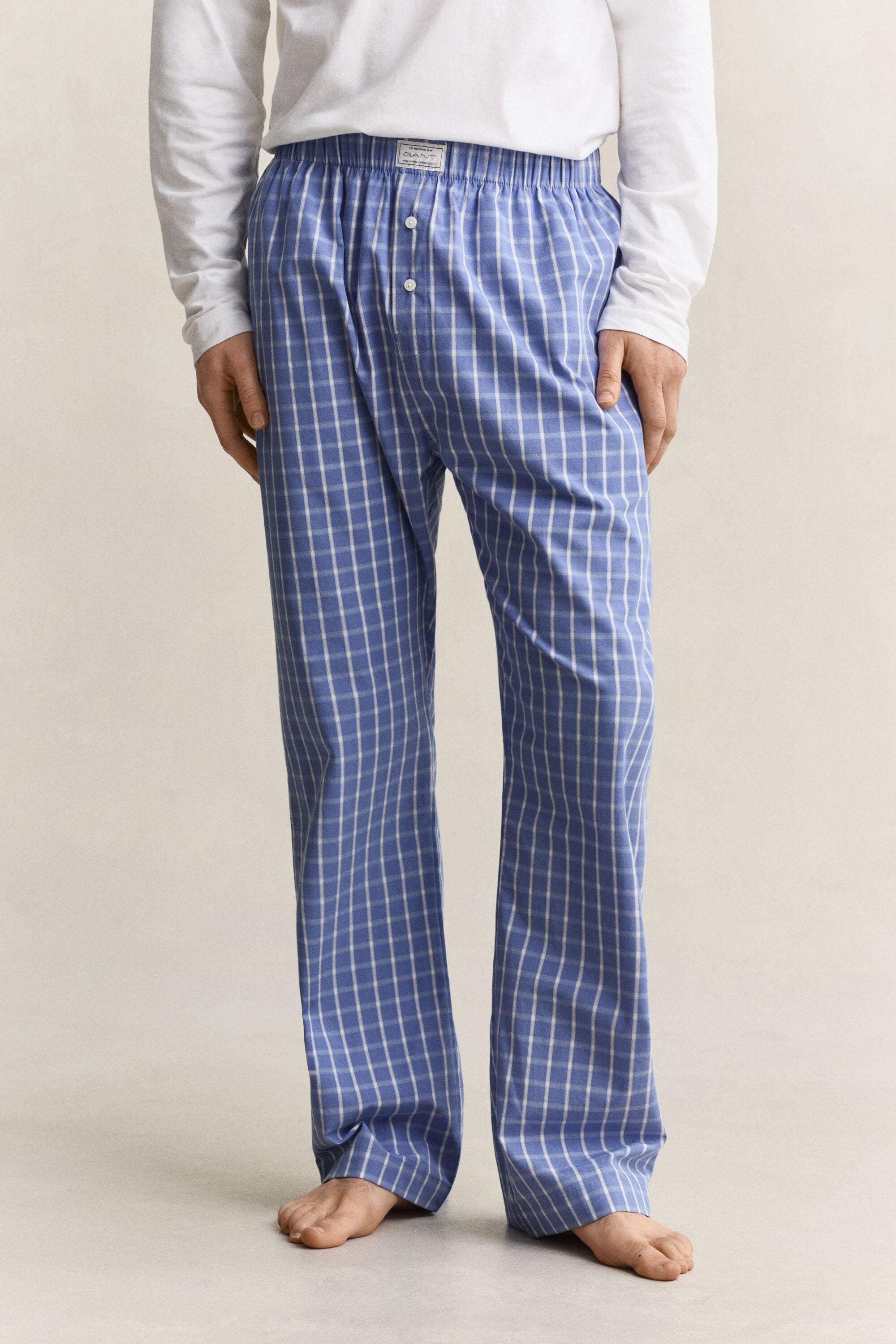 Rutiga pyjamasbyxor