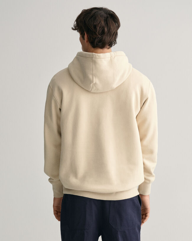 Hoodie med GANT-logotyp