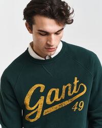 Graphic rundhalsad sweatshirt