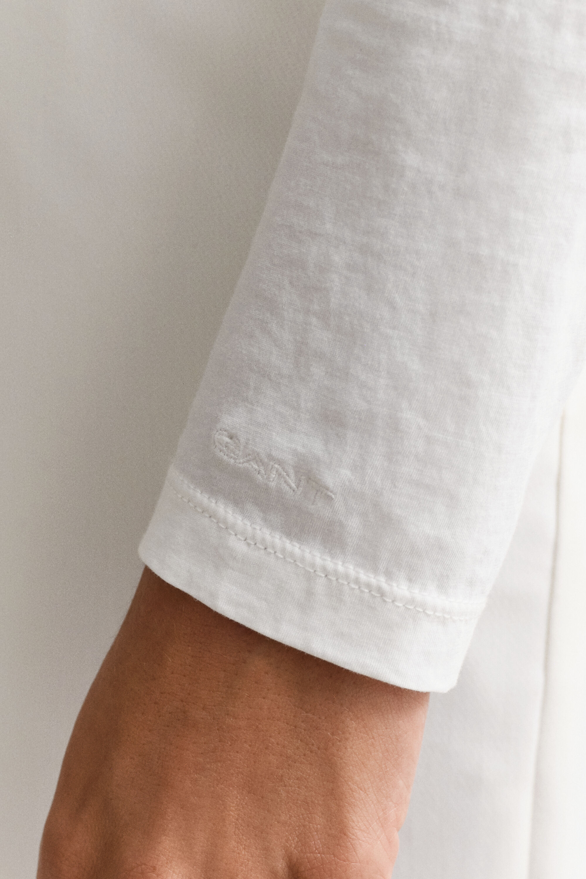 Långärmad T-shirt i bomull