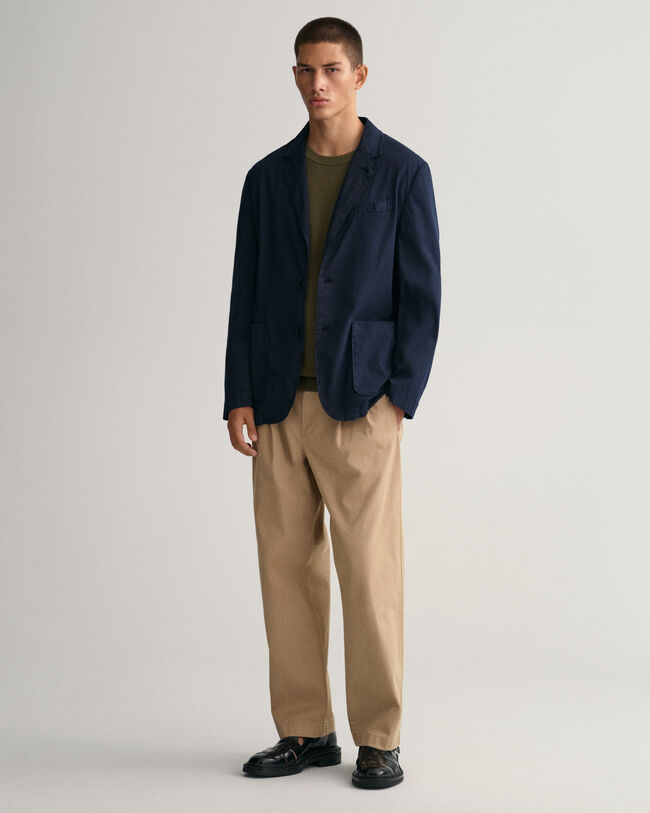 Crew neck bomullstr&ouml;ja med struktur