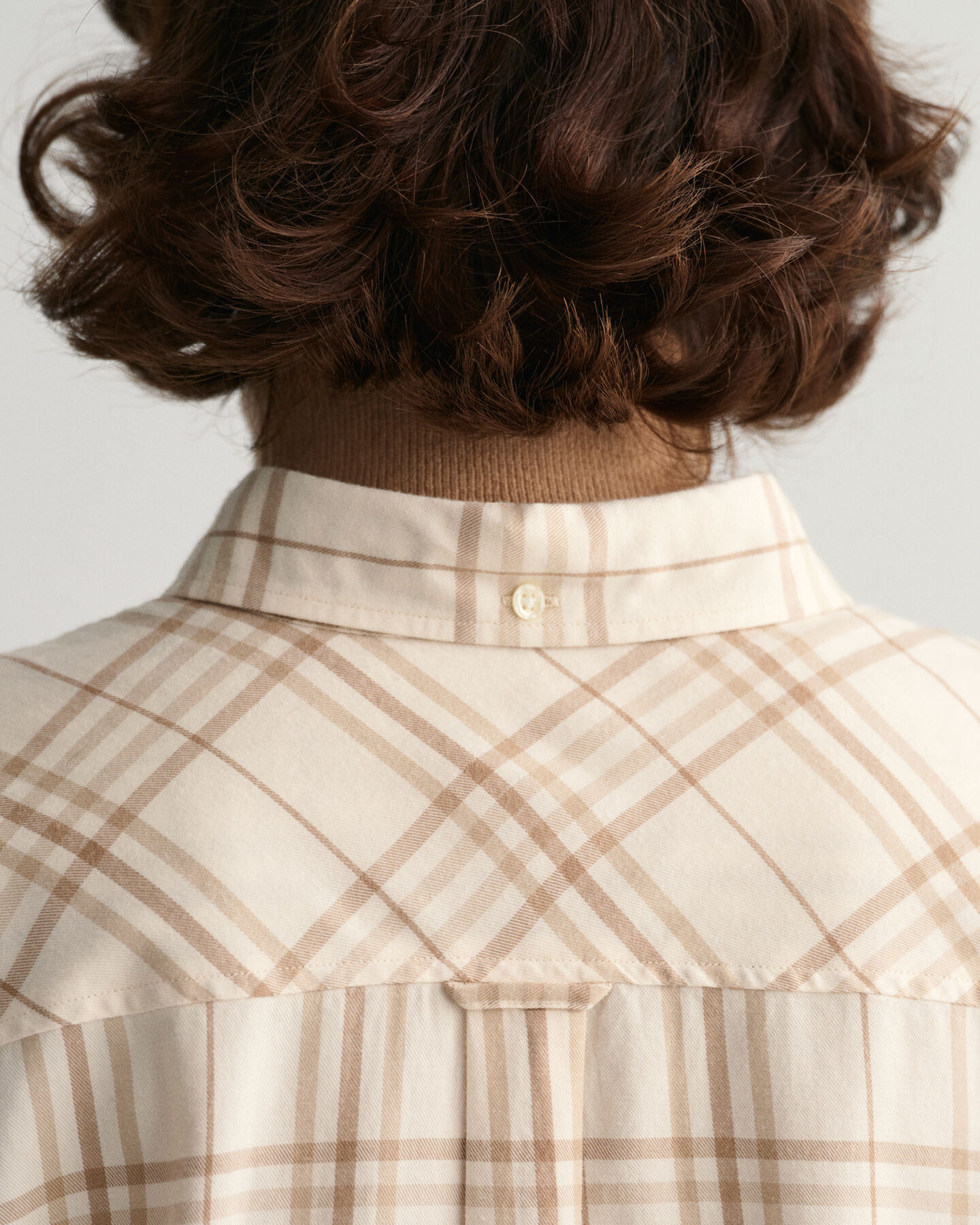 Relaxed fit rutig flanellskjorta