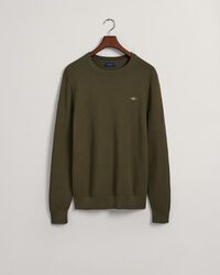 Crew neck bomullstr&ouml;ja med struktur