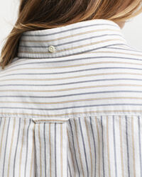 Regular fit klassisk randig oxfordskjorta