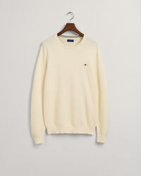 Crew neck bomullstr&ouml;ja med struktur