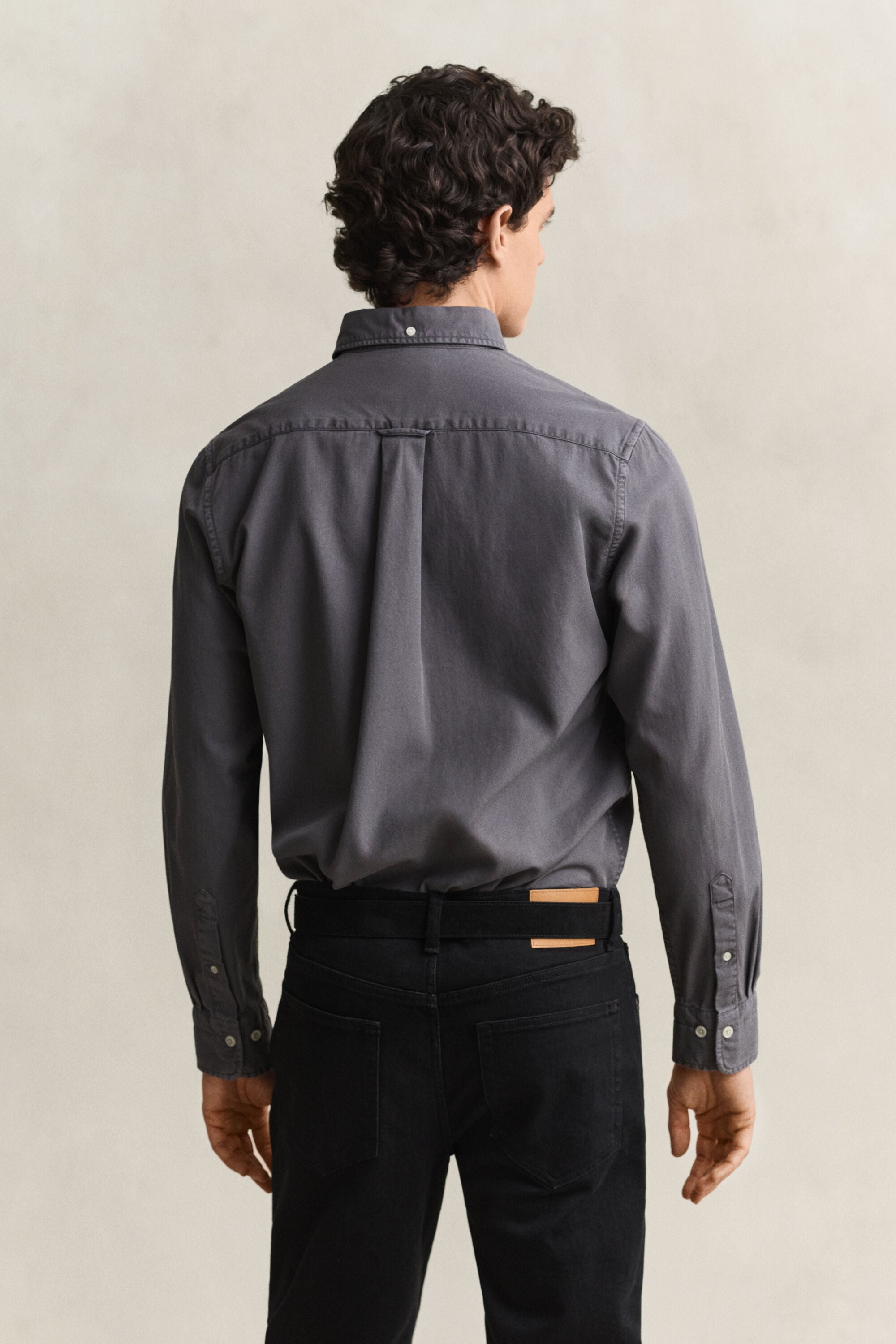 Regular fit twillskjorta