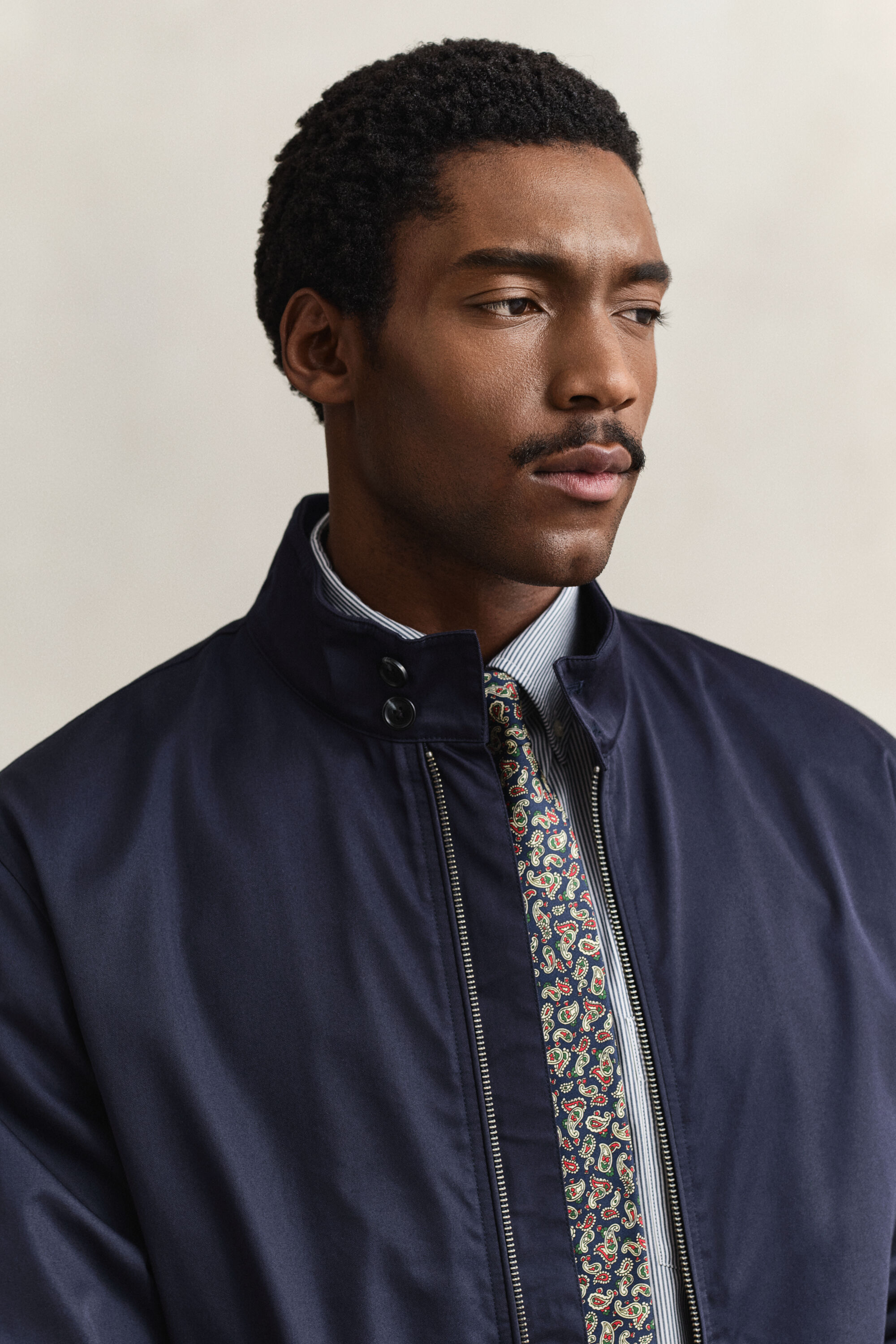 Harringtonjacka i bomullsblandning