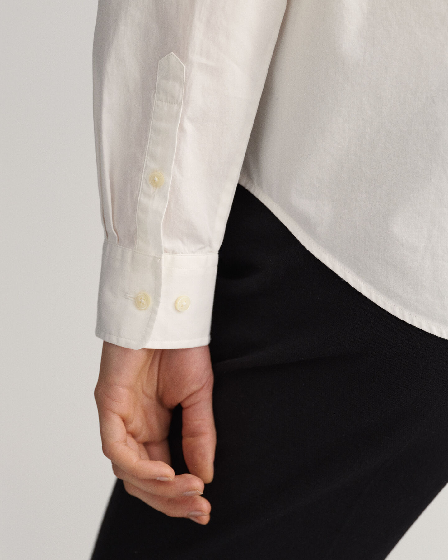 Regular fit poplinskjorta