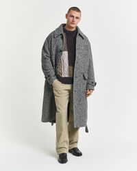 Lapptäcksmönstrad tröja med rund halsringning