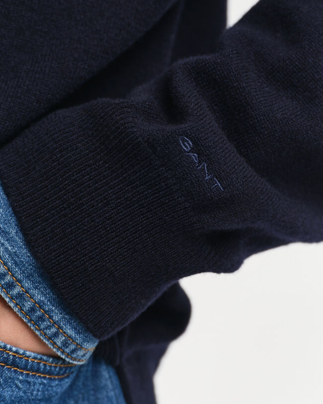 Crew neck tr&ouml;ja i superfin lammull