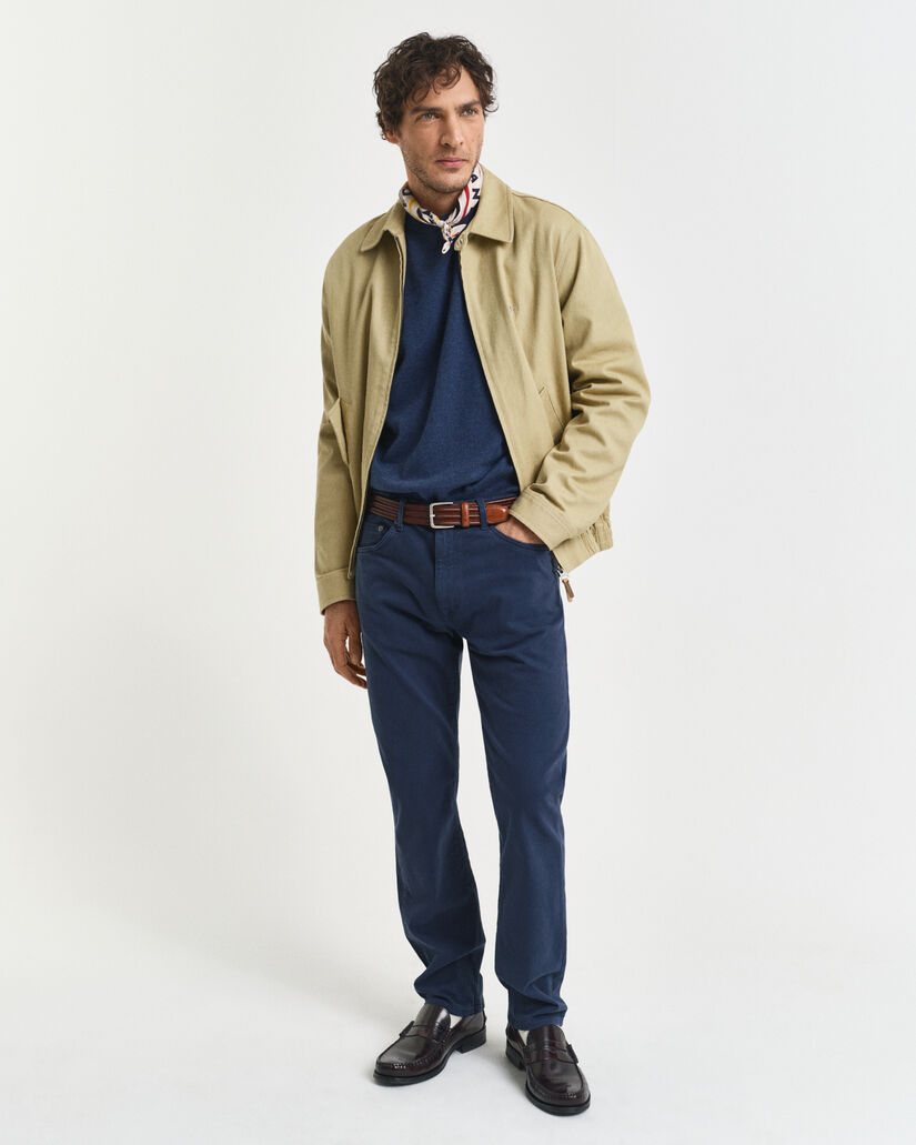 Klassisk rundhalsad bomullströja