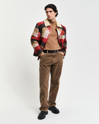 Tröja med halv dragkedja i extra fin merinoull