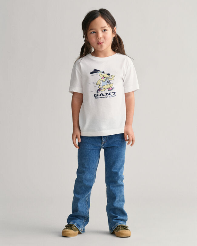 Kids GANT T-shirt med springande hund