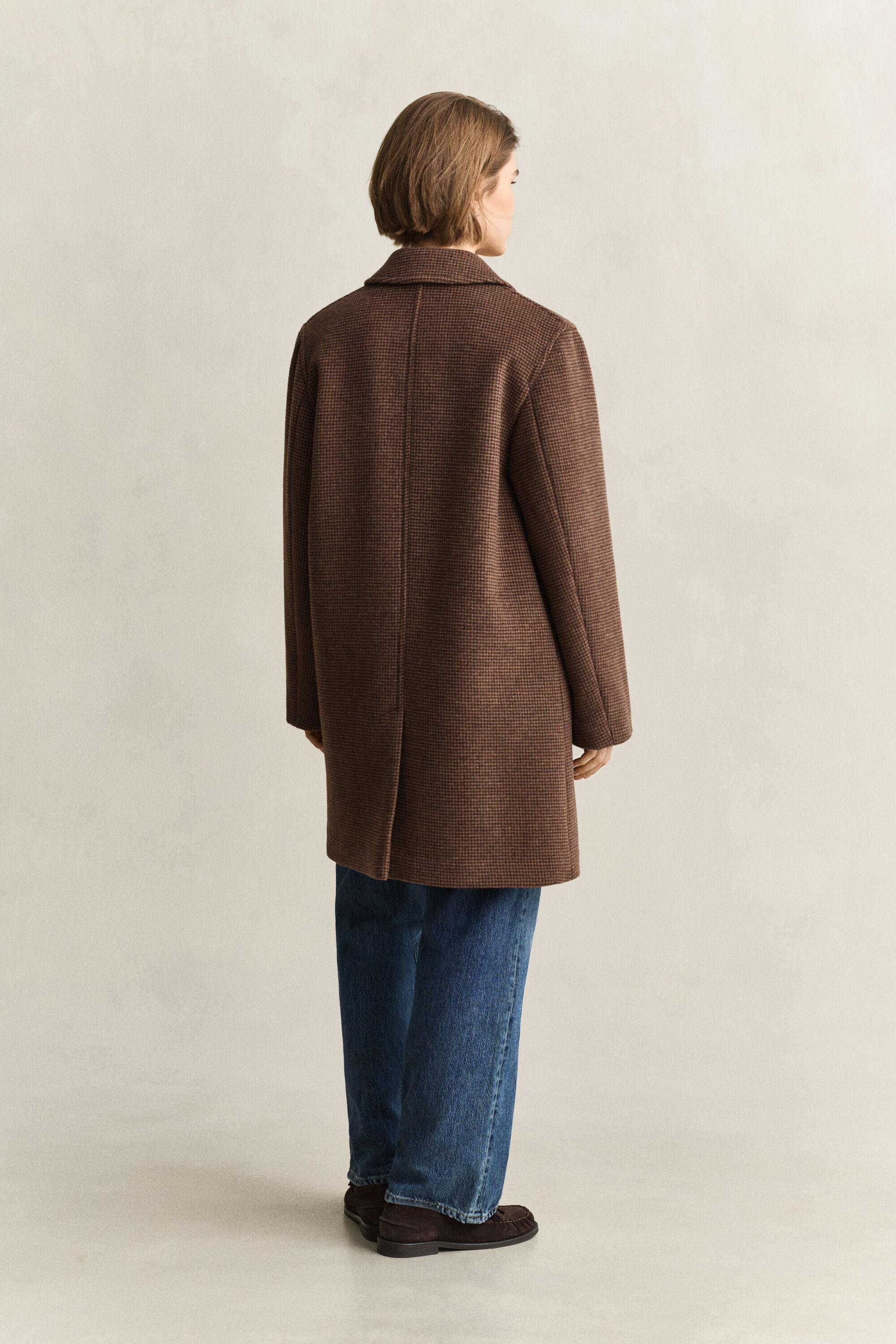 Car Coat i ullblandning