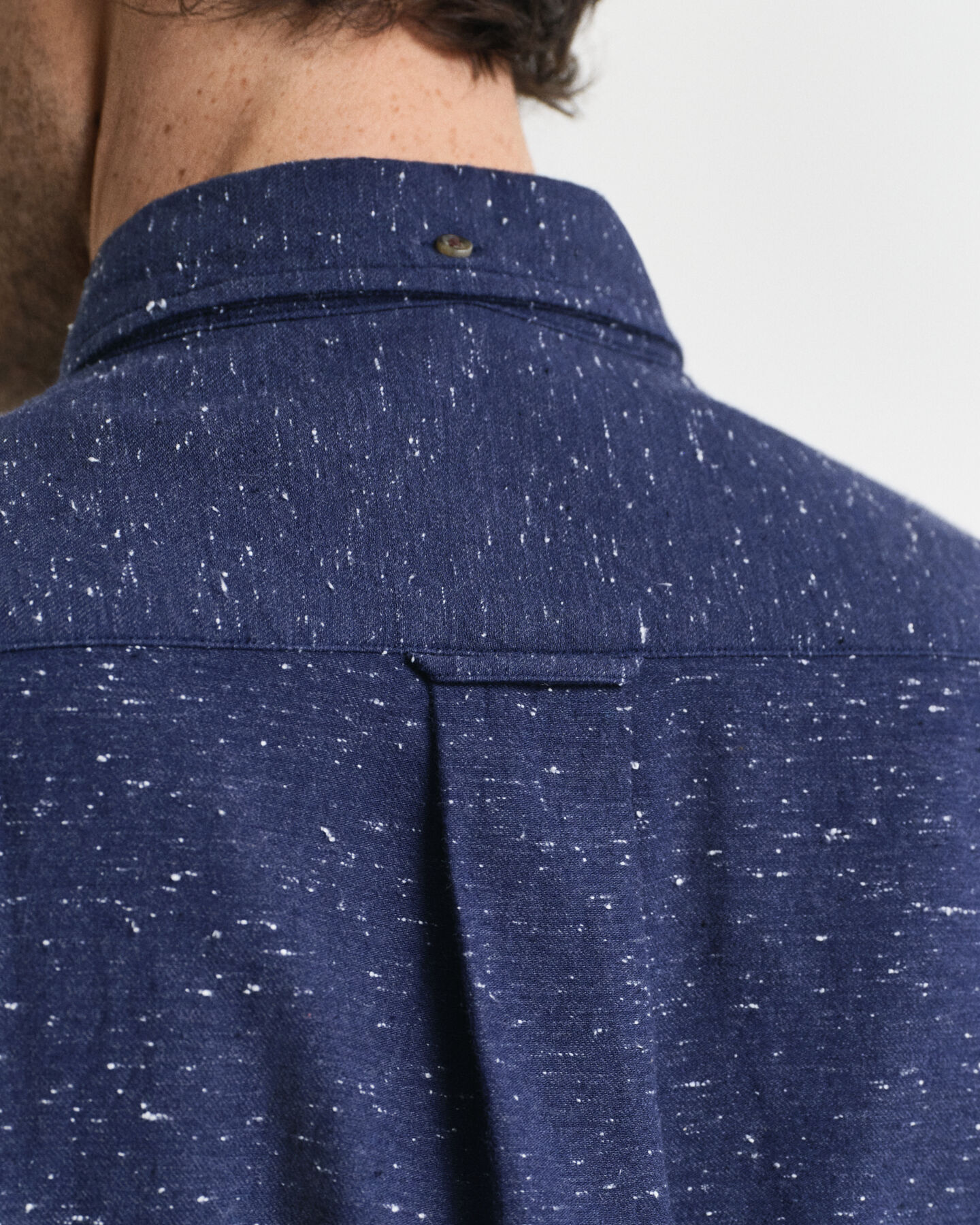 Regular fit flanellskjorta i nepsgarn