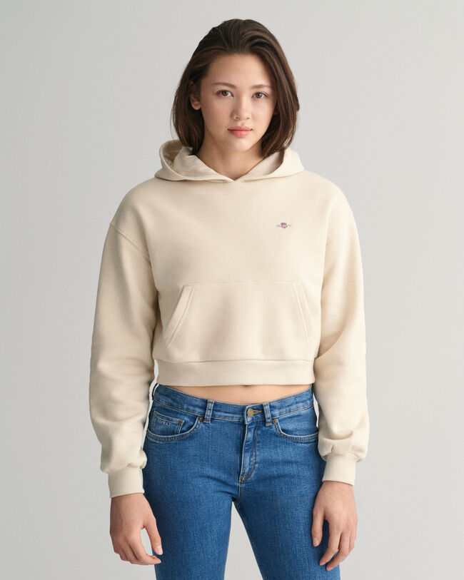 Teen Girls Shield cropped hoodie