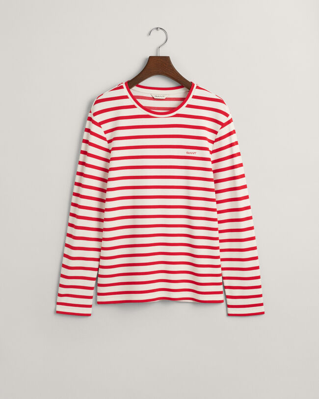 Randig långärmad T-shirt