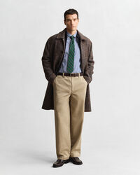 Regular fit klassisk randig poplinskjorta