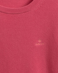 Crew neck tr&ouml;ja i bomullspik&eacute;