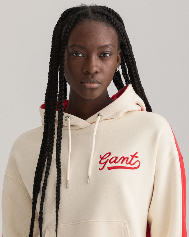 Color hoodie med färgblock