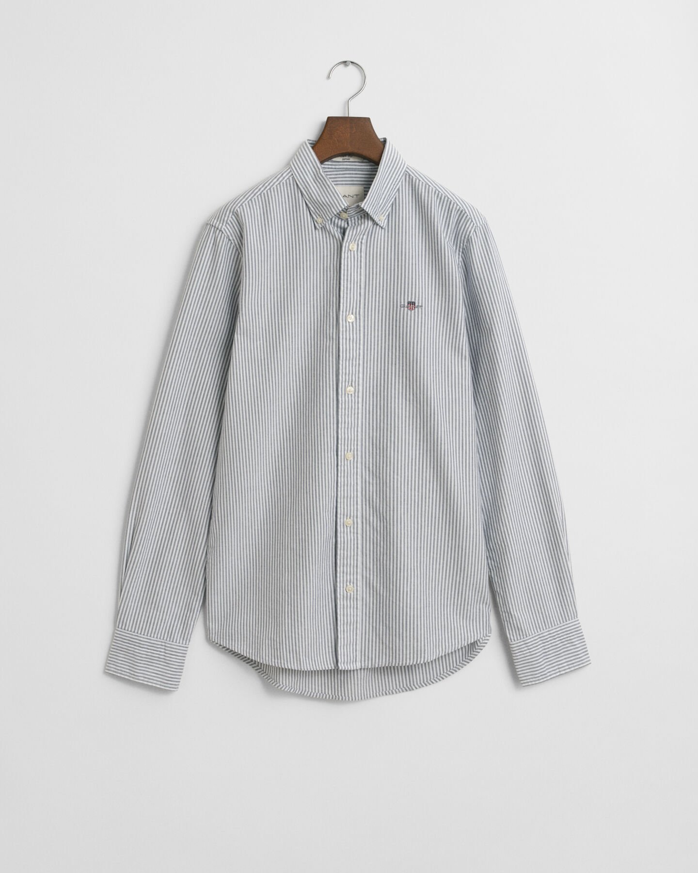 Slim fit klassisk randig oxfordskjorta