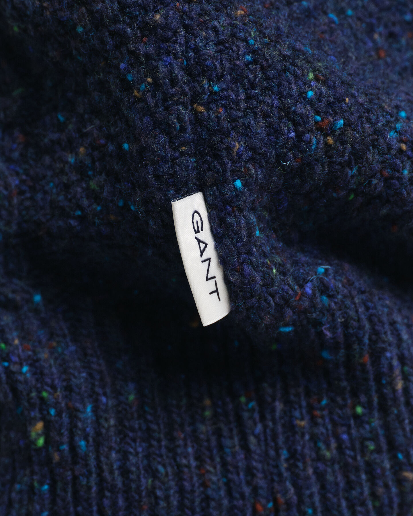 Kabelstickad cardigan med dragkedja