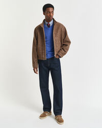 V-ringad tröja i superfin lammull