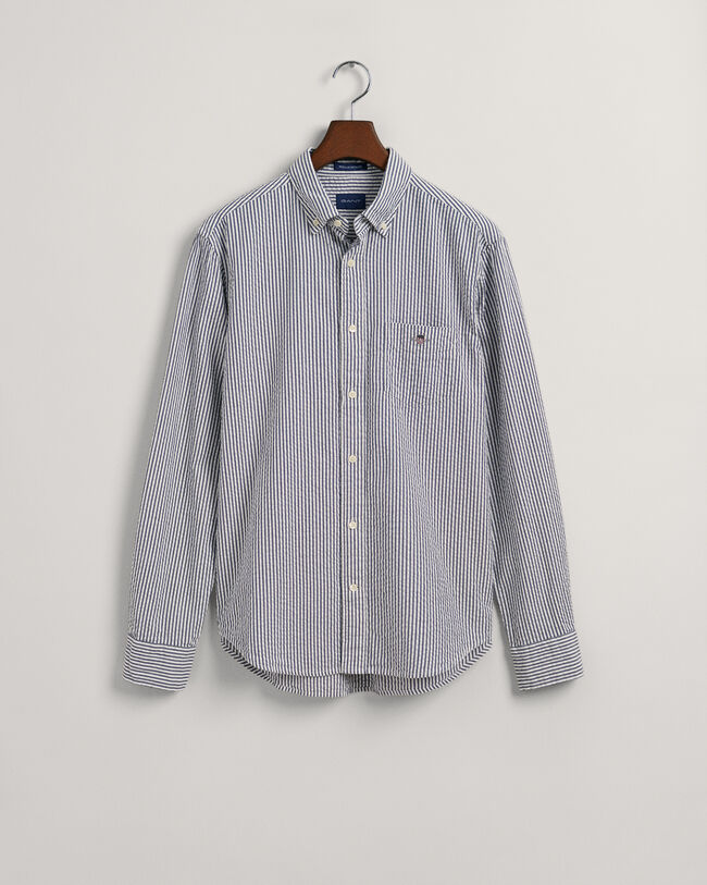 Regular fit Seersucker skjorta