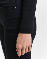 Ribbstickad l&aring;ng&auml;rmad polotr&ouml;ja