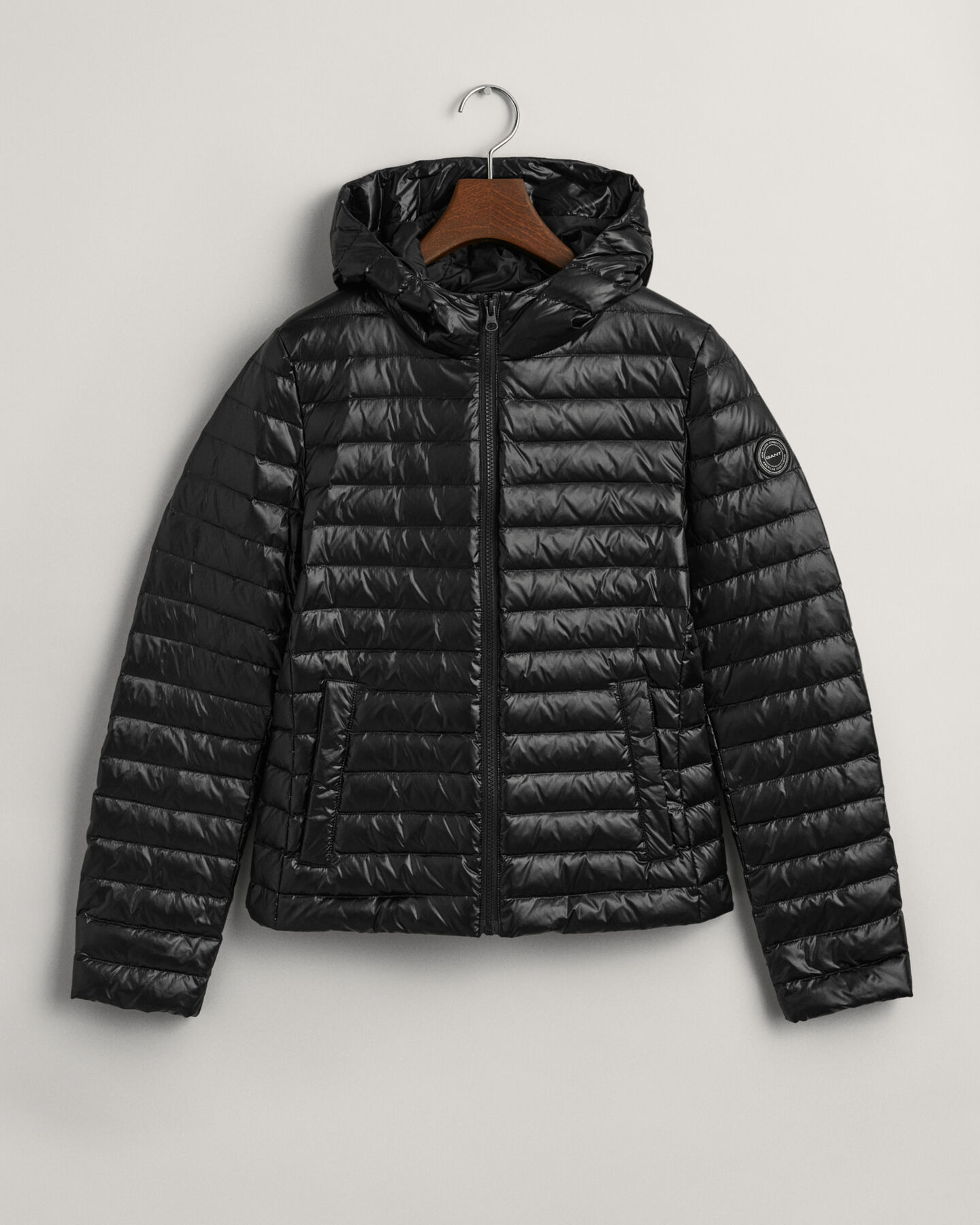 Teen Girls l&auml;tt vadderad dunjacka med glans