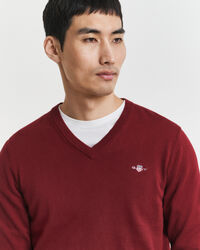 Klassisk V-ringad bomullströja