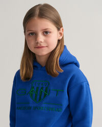 Kids Contrast Shield hoodie