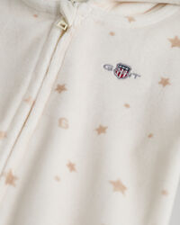 Baby one-piece i m&ouml;nstrad velour