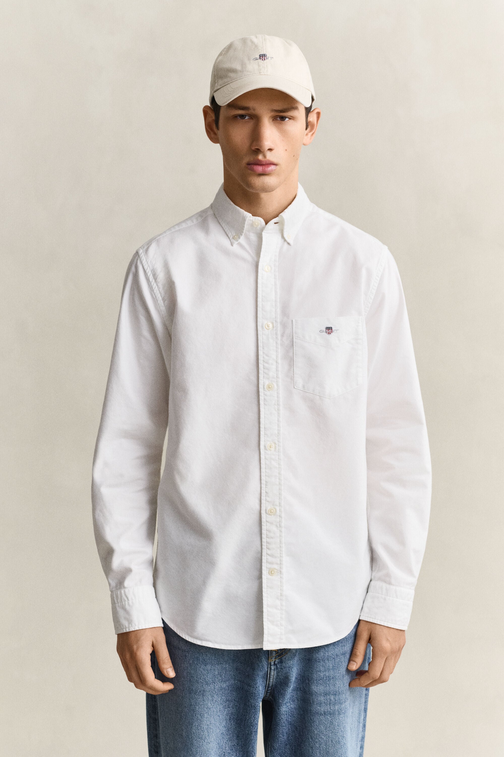 Klassisk oxfordskjorta med regular fit