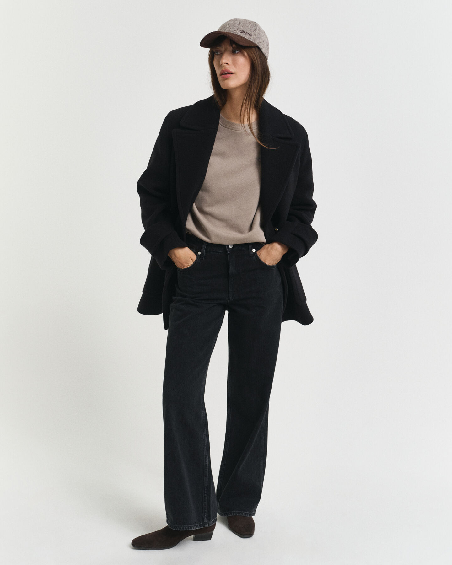 Shield sweatshirt med rund hals