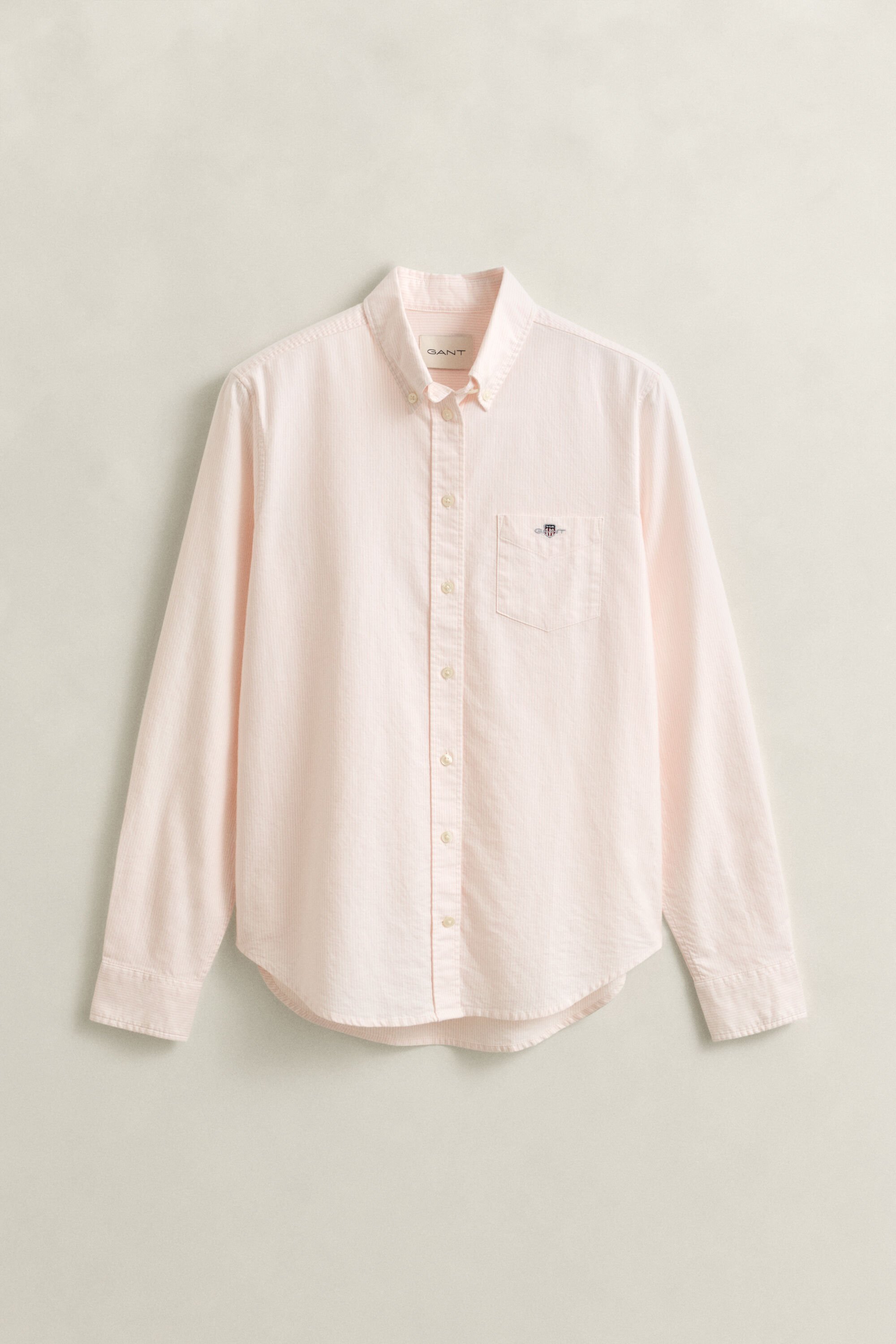 Regular fit klassisk rutig oxfordskjorta