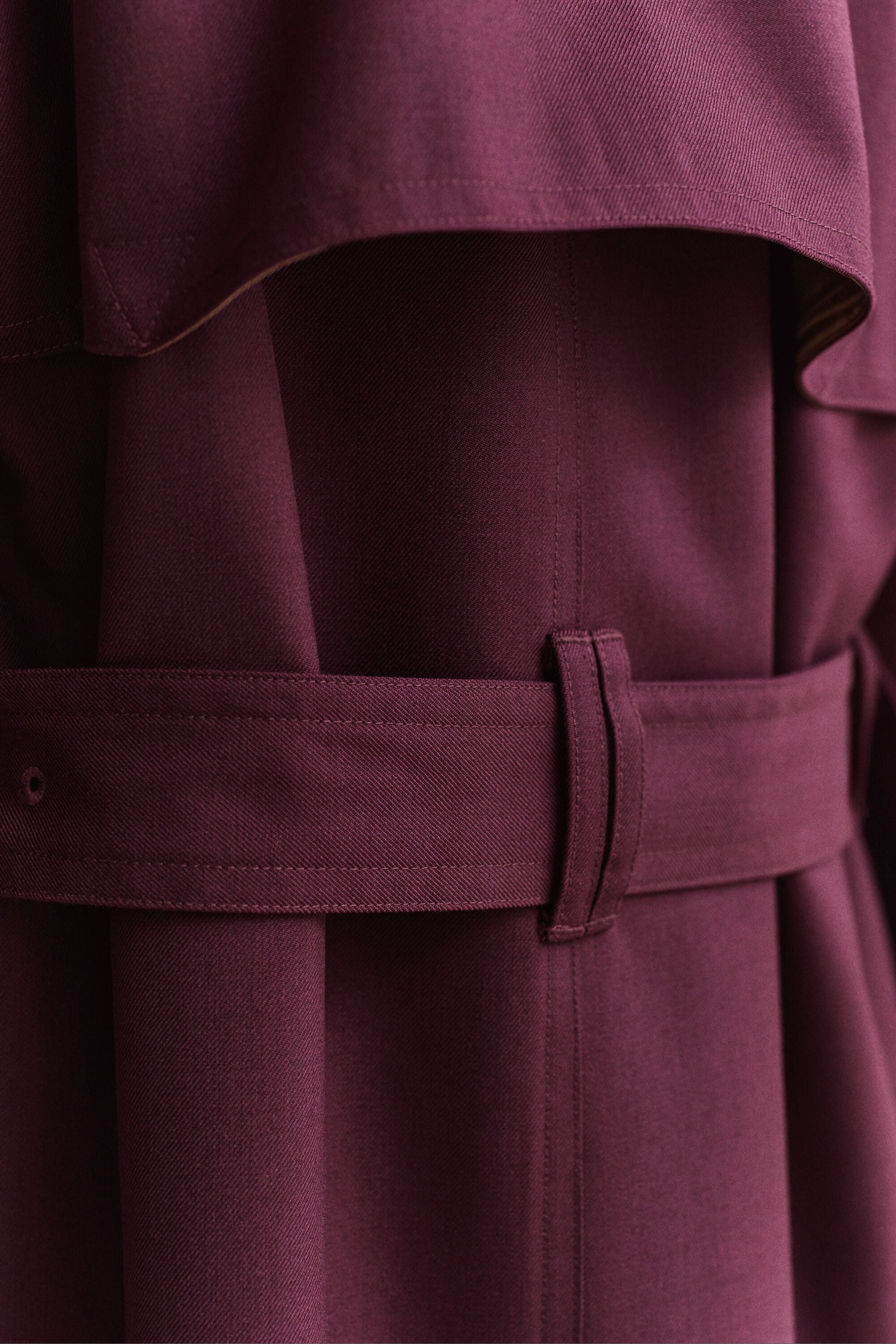 Trenchcoat i ullblandning