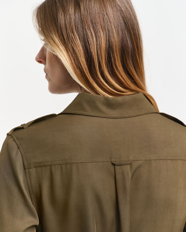 Skjortklänning med fickor