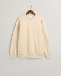 Sweatshirt med rund hals och GANT-logotyp