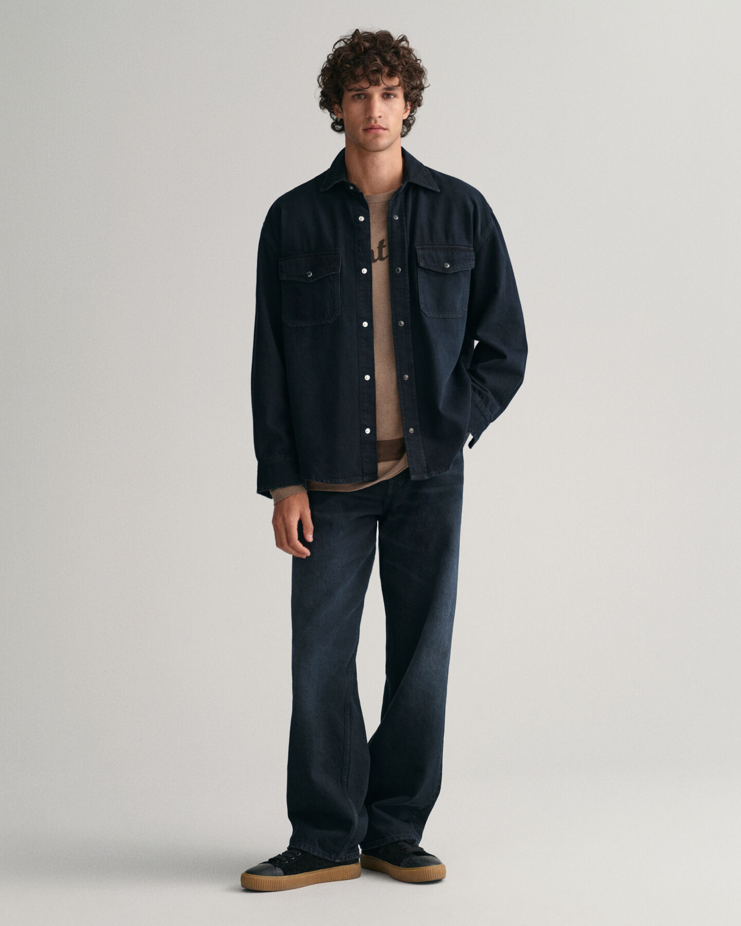 Oversized denimskjorta