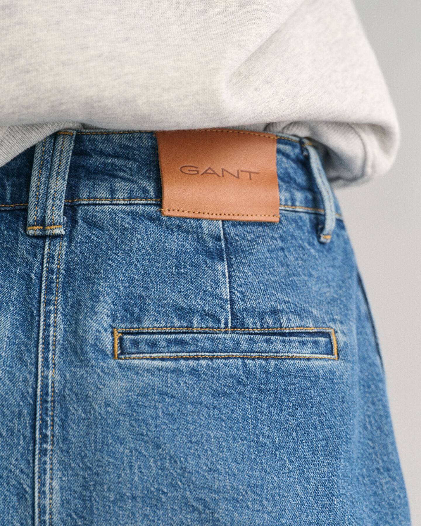 Denimkjol med sprund